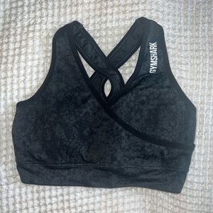 Gymshark Black Adapt Seamless sports bra